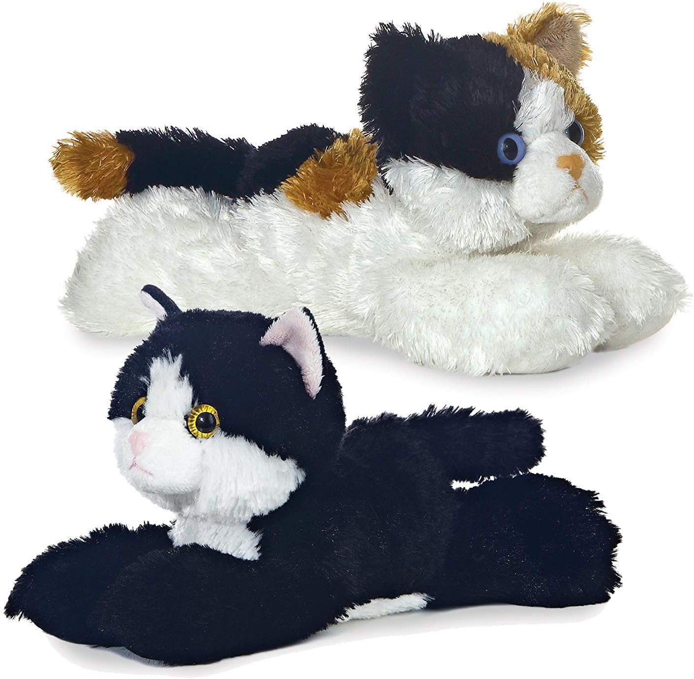 Aurora 31279, 16625 8" Domestic Cats - Esmerelda and Maynard Bundle of 2 Plush, Multi-Color