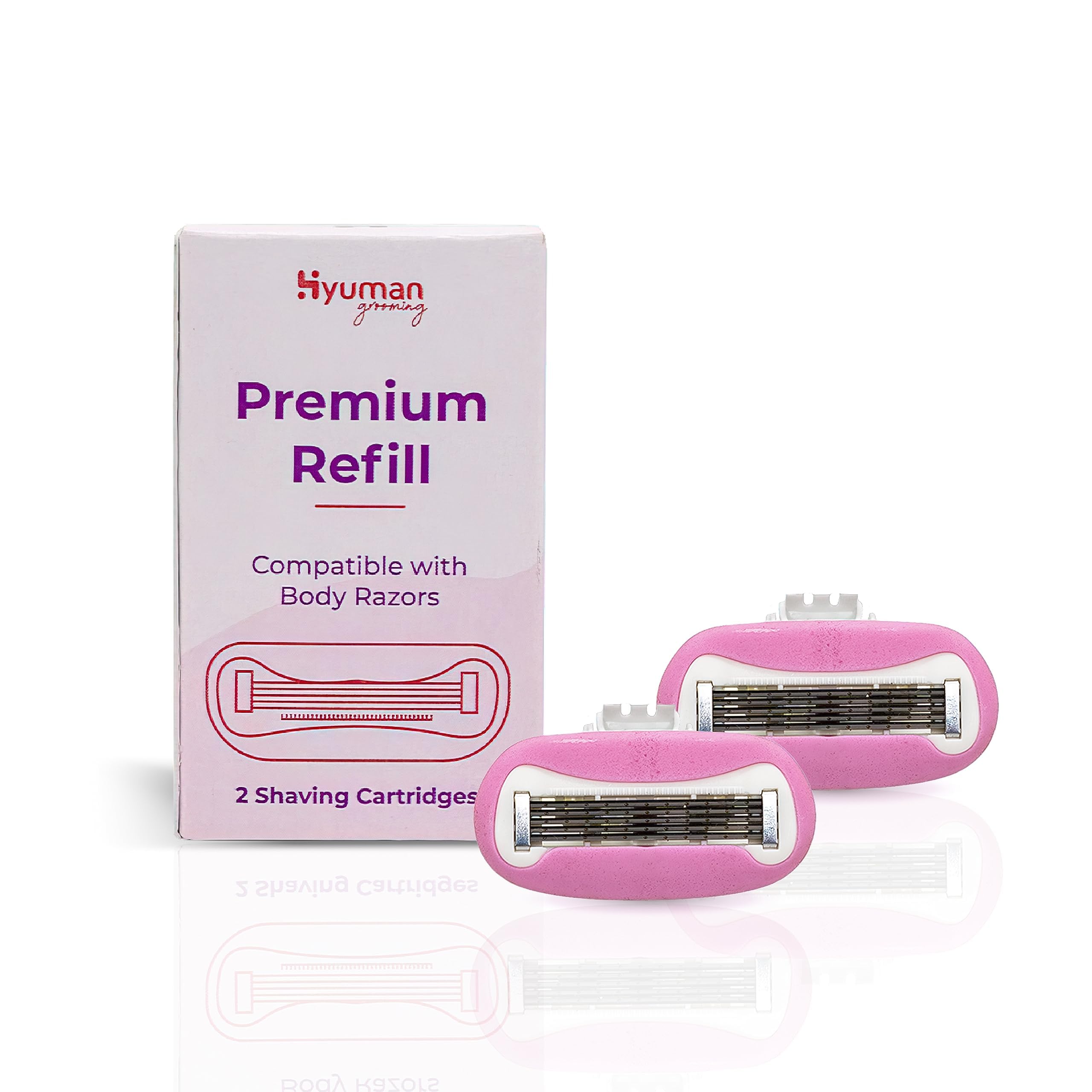 See full amazon price history chart for Hyuman Body Razor Mini Cartridge - Pack of 2 | 5 Sweeden Steel Blade With Aloe Vera & Vitamin E Lubrication Strip | Instant & Painless Hair Removal | Arms, Underarms, Legs | Women Razor Hyuman Body Razor Mini Cartridge - Pack of 2 | 5 Sweeden Steel Blade With Aloe Vera & Vitamin E Lubrication Strip | Instant & Painless Hair Removal | Arms, Underarms, Legs | Women Razor (B0CSBN44WH) Amazon Price History, Amazon Price Tracker