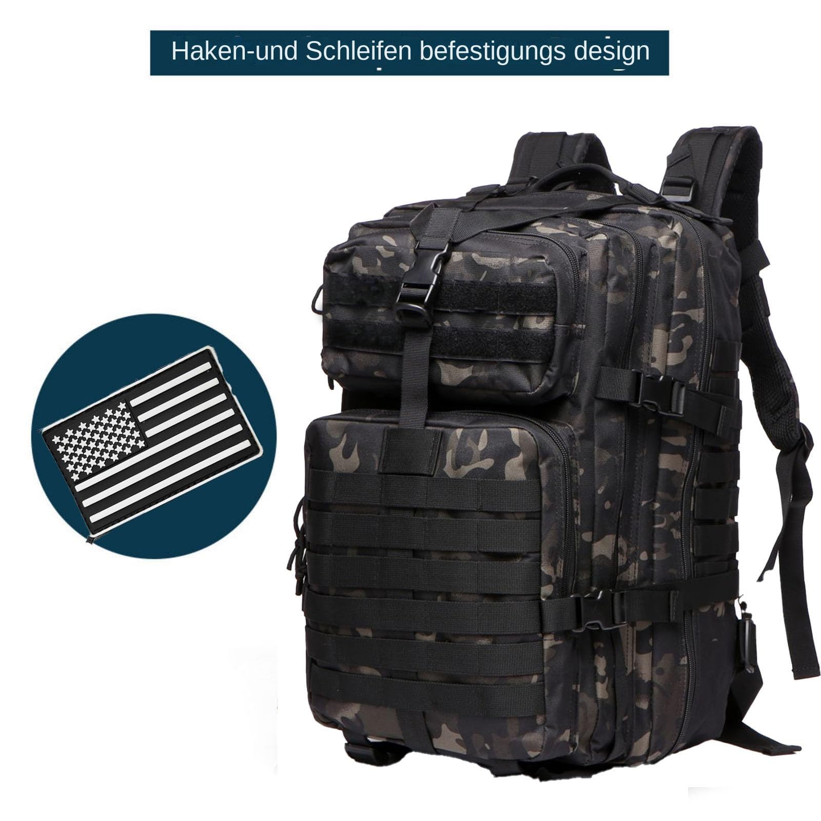 50L Strapazierfähiger Nylon Wasserdichter Angeln Jagdrucksack Outdoor Militär Rucksäcke Taktische Sport Camping Wandertaschen
