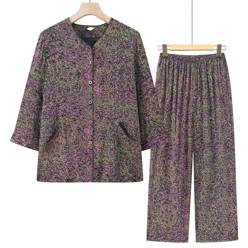 Conjunto de dos piezas para mujer ropa de casa holgada con sudadera gruesa 4