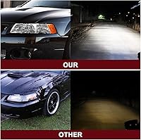 Vista 7 de JSBOYAT Par de montaje de faros delanteros para Ford Mustang 1999-2004 [tipo halógeno de fábrica] Par de repuesto de faros delanteros estilo OE