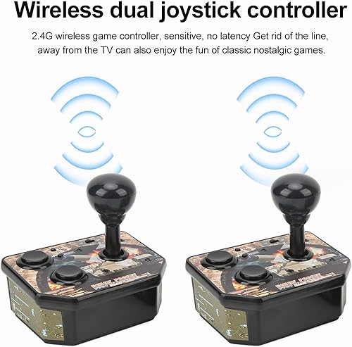 Miniatura 2 de Luqeeg Consola de juegos doble joystick, consola de juegos de mano Arcade con varios juegos clásicos, sistema de juego de control de juego de doble