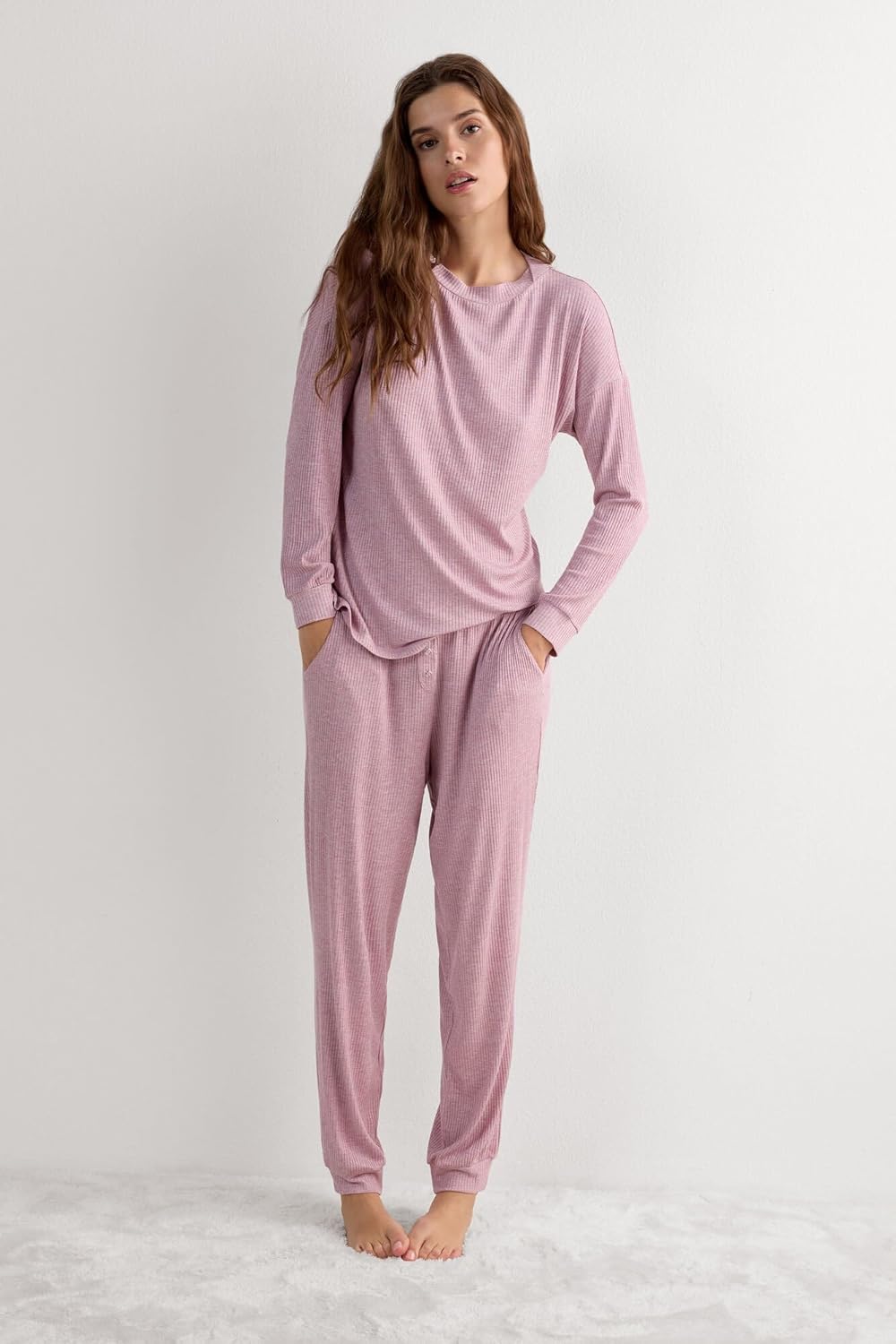 Intimissimi Woman's Comfort Chic Bateau Neck Long Sleeve Modal Top - Image 3