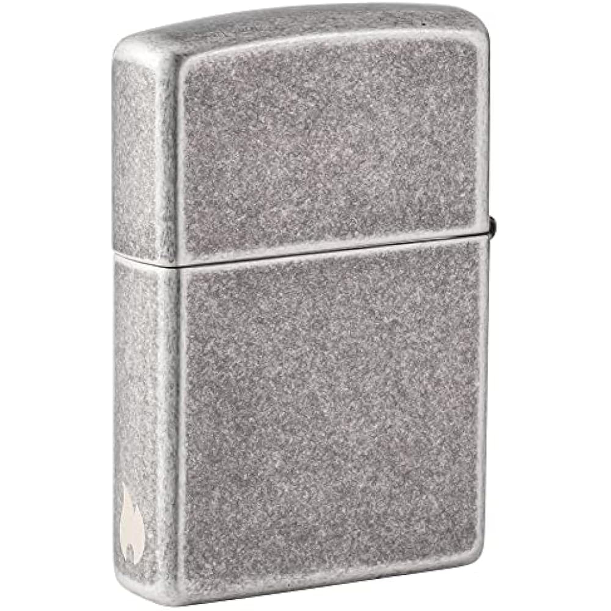 Zippo Sturmfeuerzeug - Antique Silver mit seitlicher Flammengravur - Nachfüllbar - Wiederverwendbar - Windfestes Design - Geschenkbox - Made in USA - Amazon Exclusive – Bild 7
