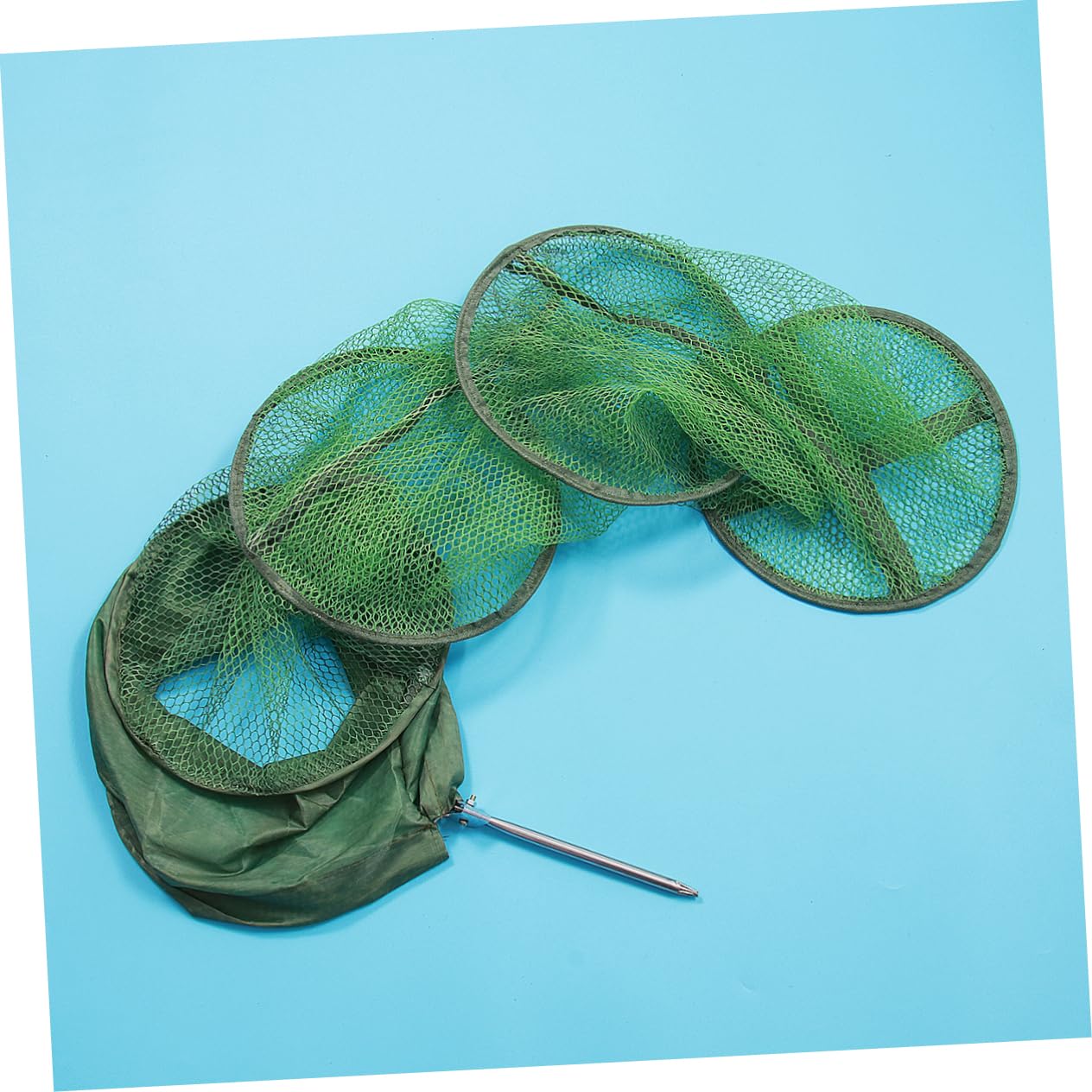 2 szt. Ochraniacz na ryby Krab Lure Okoń Vintage Lustro Ręczny Siatka na ryby Minnow Nets Fishing Cast Net Mesh Net Kabaretki Crawdad Sieć rybacka Sprzęt wędkarski Paski Bass Przenośny