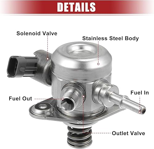 Miniatura 4 de ACROPIX Bomba de combustible de alta presión apta para Kia Rio Soul 2012-2017 para Hyundai Accent Veloster bomba de combustible mecánica de alta
