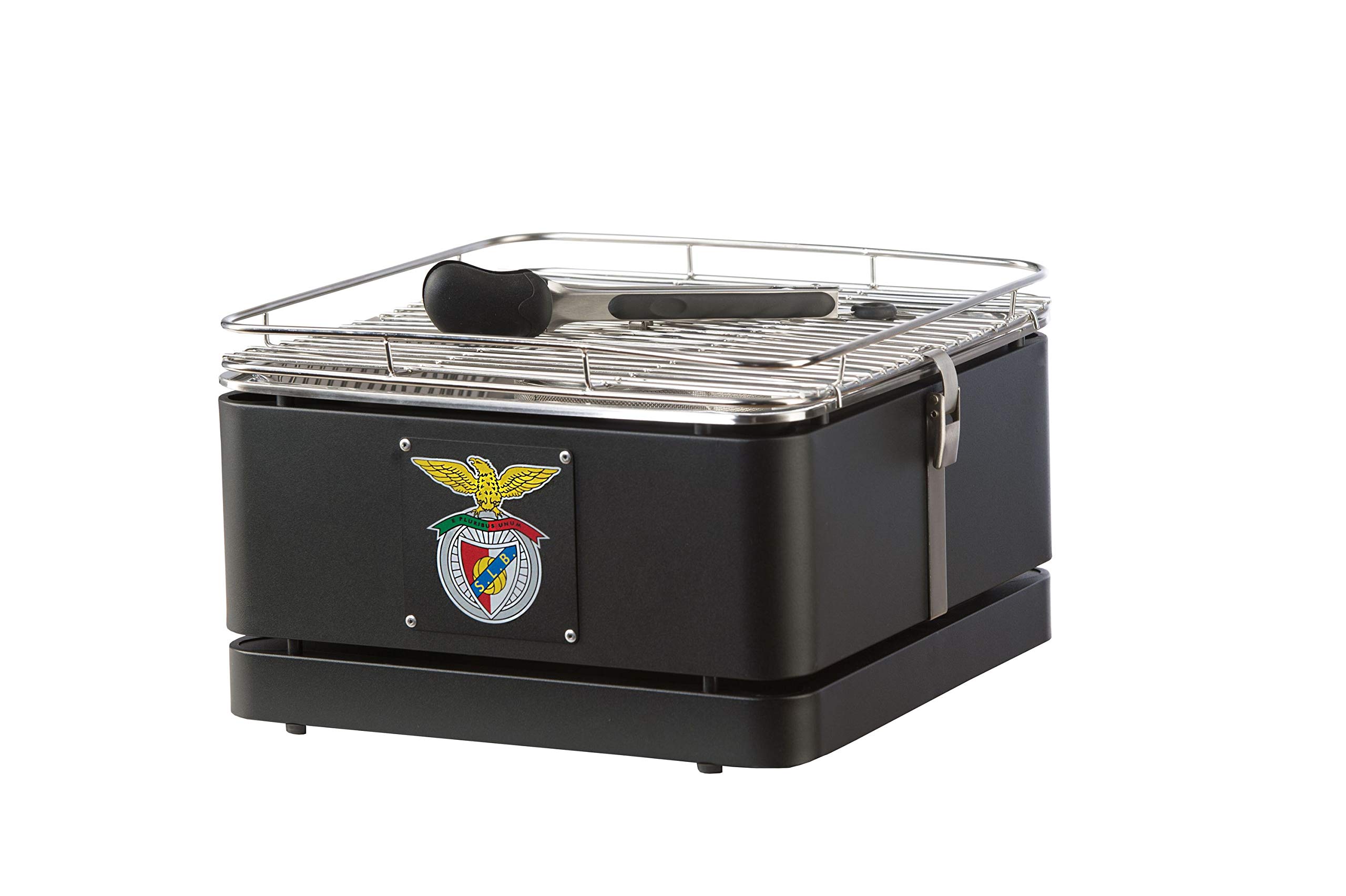Feuderdesign Teide Benfica Lisboa - Barbacoa de carbón vegetal con ventilador, color negro