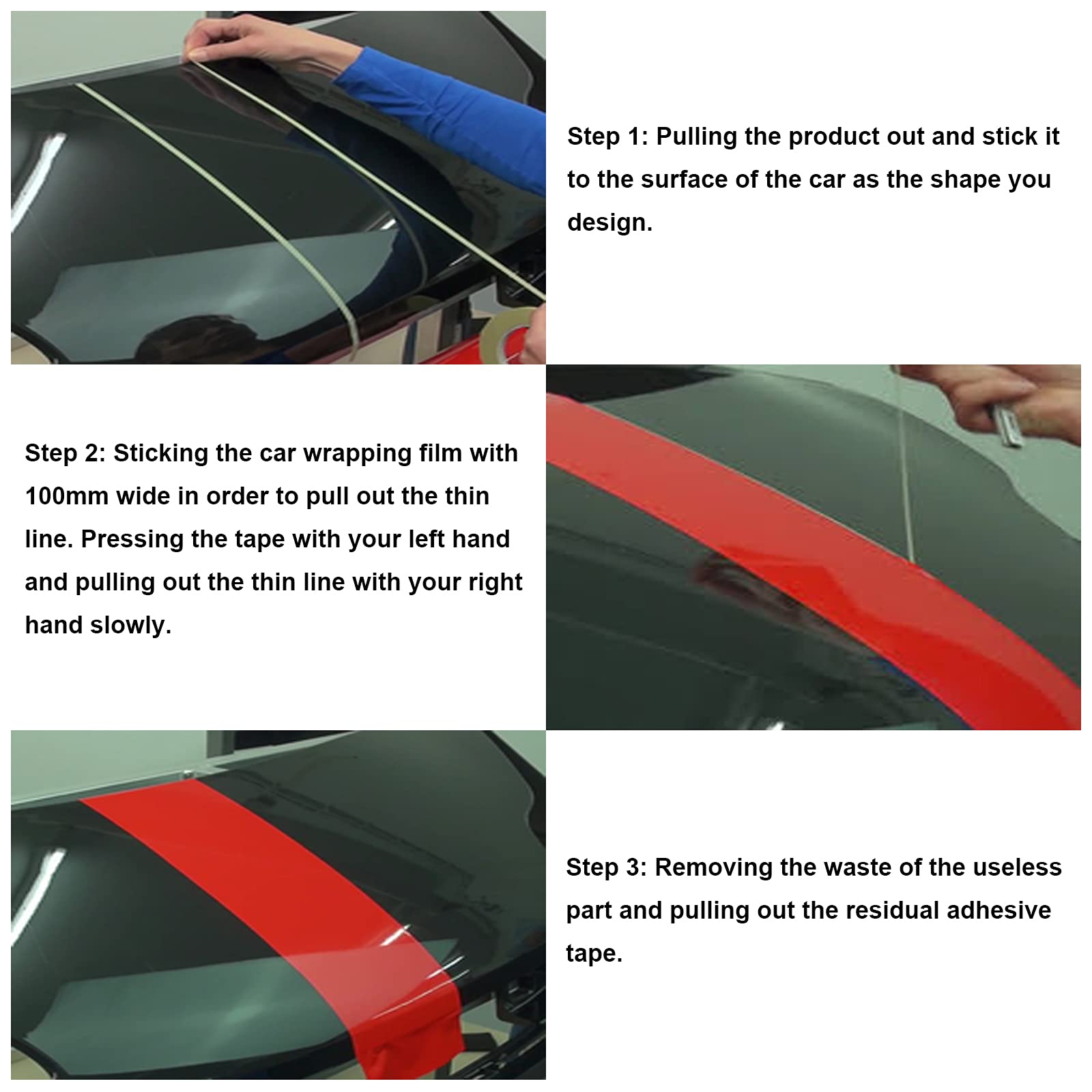 Zanch Knife Tape Vinyl Wrap Tool Kit Cutting Tape Finish Line Design