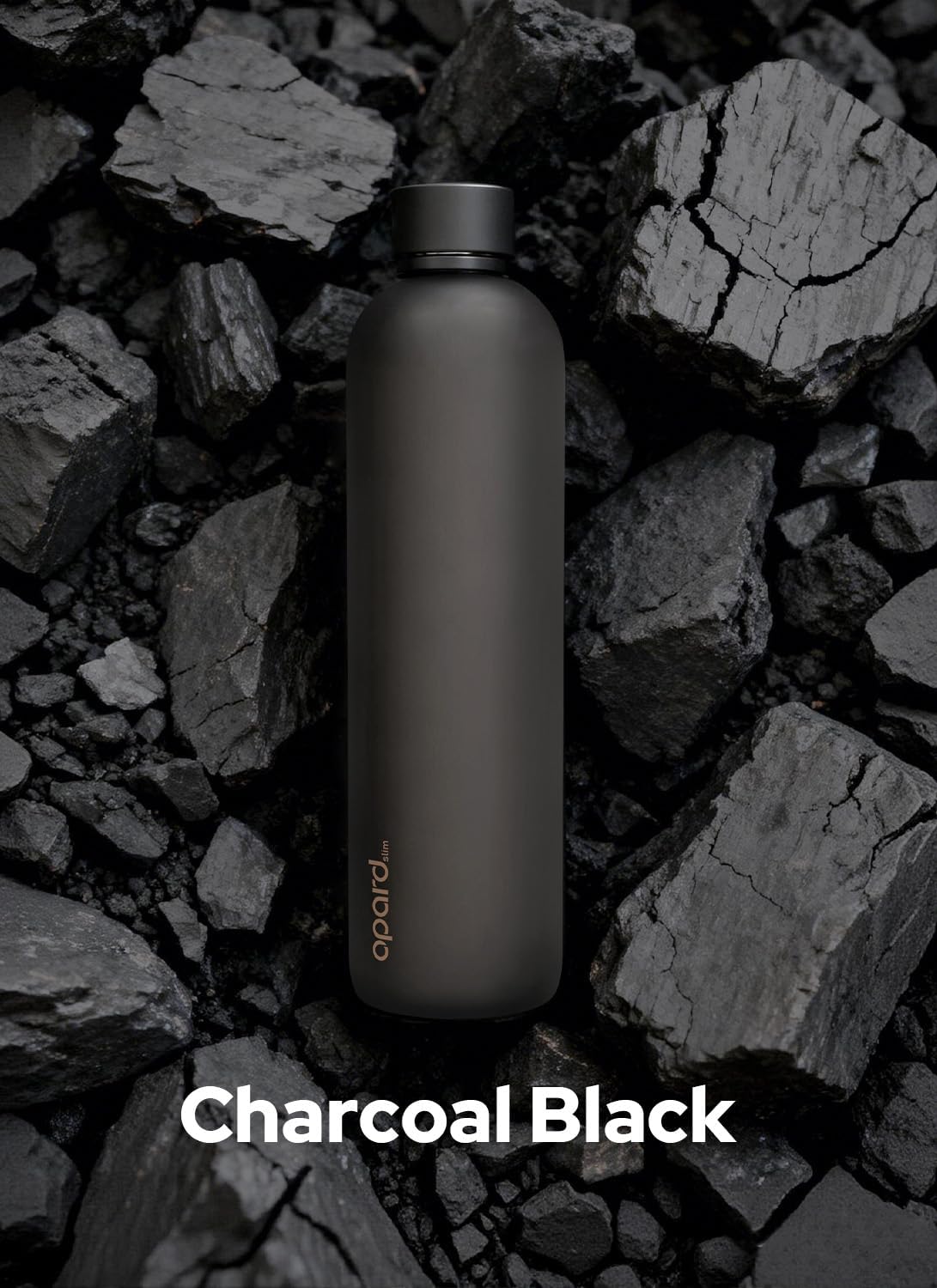 Opard Slim Water Bottle 32oz, Dishwasher Safe Plastic Water Bottle BPA-Free, Leakproof Screw Top, Charcoal Black, Reusable for Travel School Sport Gym Hiking - Image 8