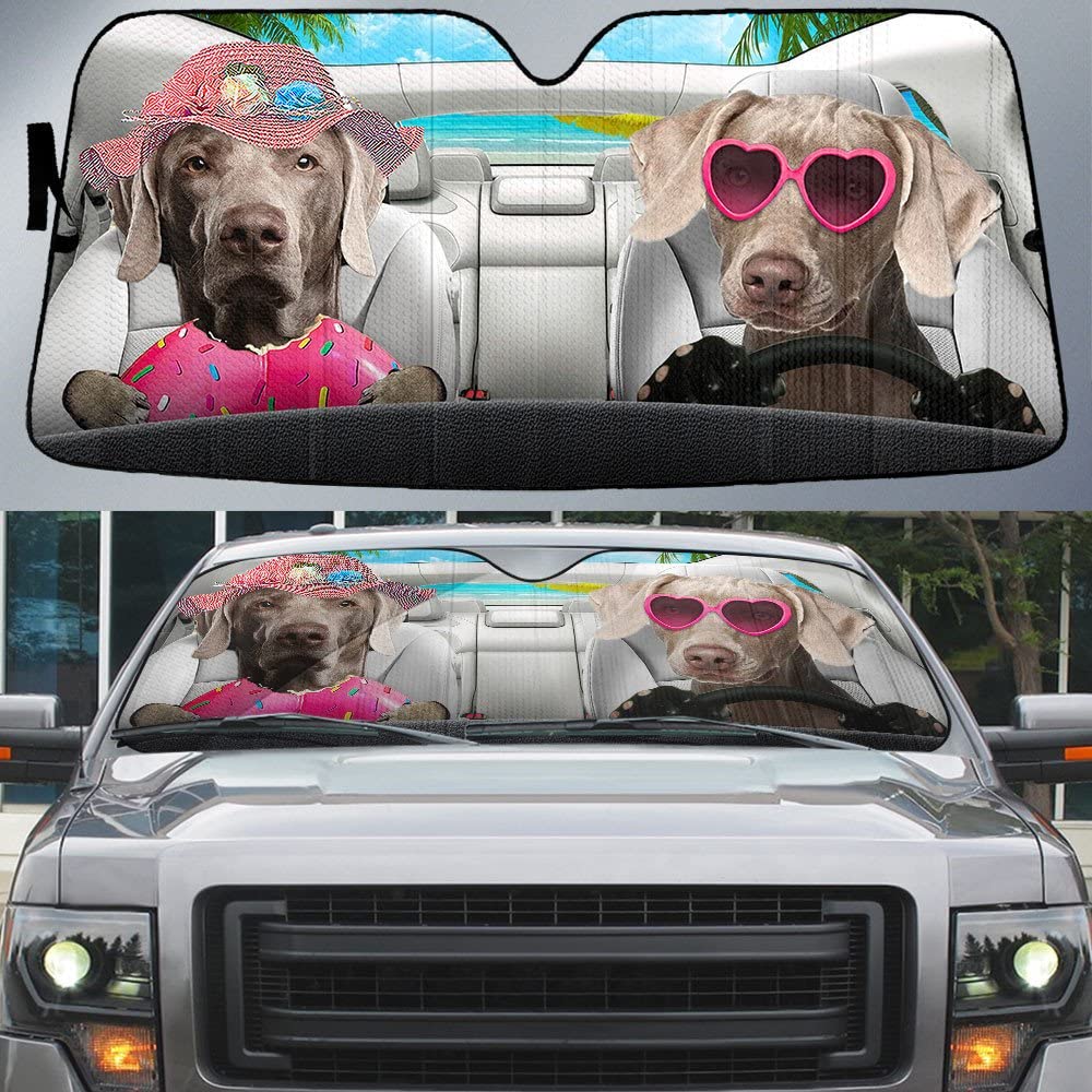Paraguas luna de coches Weimaraner parasol de coche universal 4