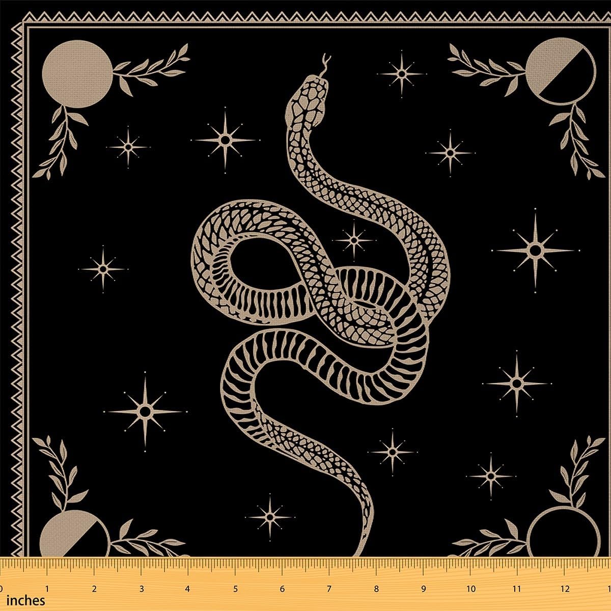 White Horse Fabric by The Yard Watercolor Pink Poppy Wild Animal Fabric for Sewing Lovers Botanical Garden Flowers Rustic Style Fabric for Room Decor and DIY Upholstery 10 Yards,360" L x 59" W