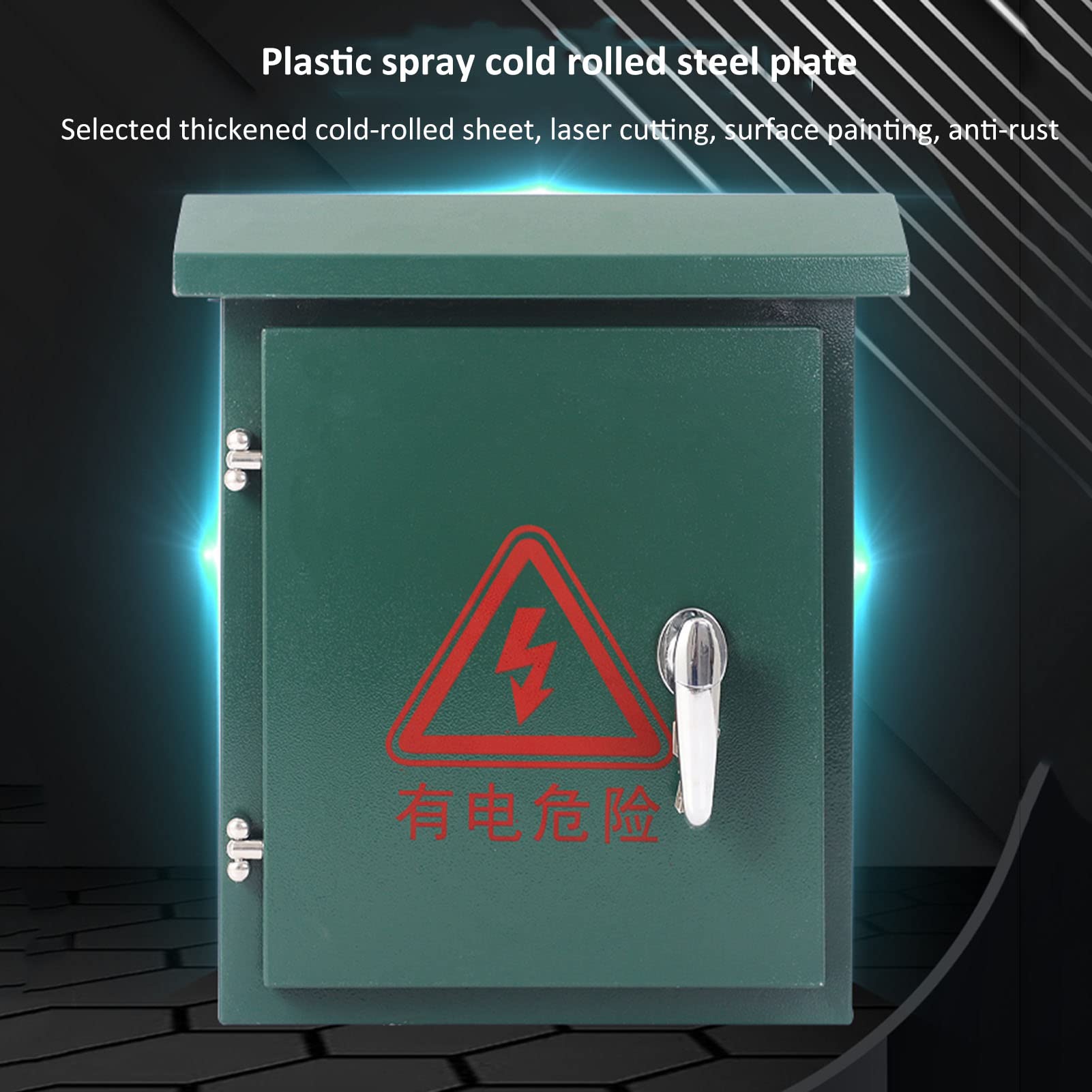 Scatola Elettrica Esterna Resistente Alle Intemperie Con Piastra Montaggio | Scatola Elettrica Chiudibile A Chiave，recinzione Del Progetto Scatola Di Collegamento Elettrico， Per Officina, Casa