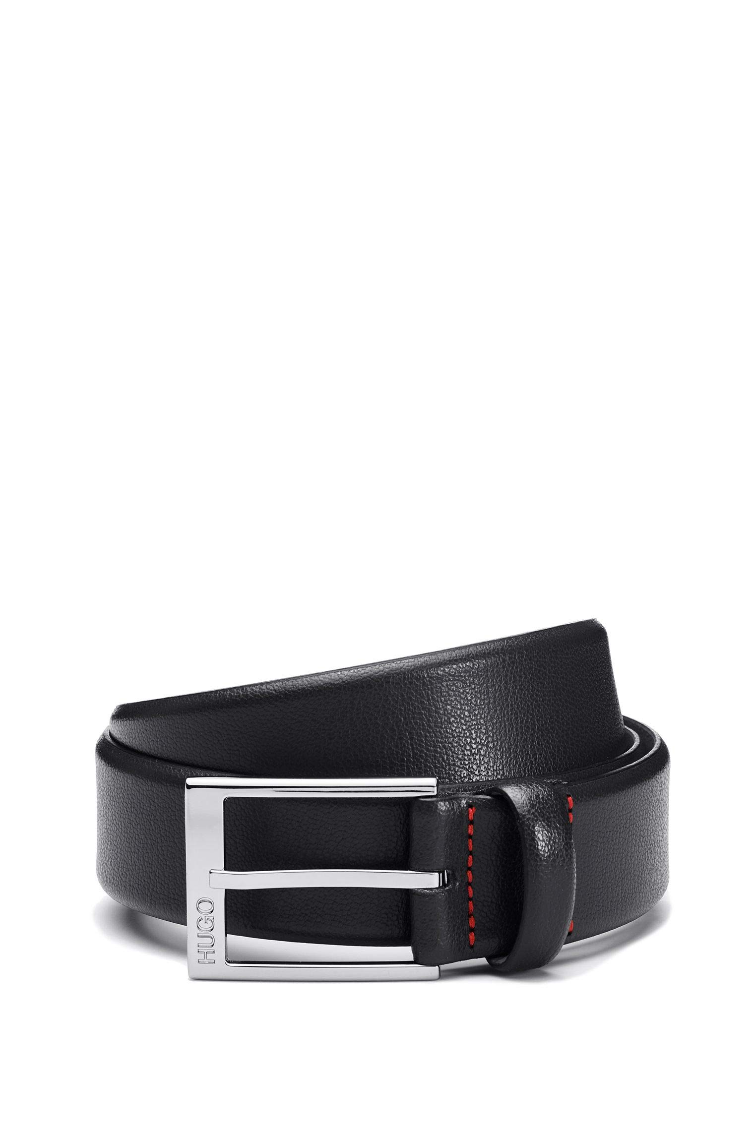 Hugo Men's Black Gellot_sz35 Belt, ( 001), 42 (Manufacturer Size: 95)