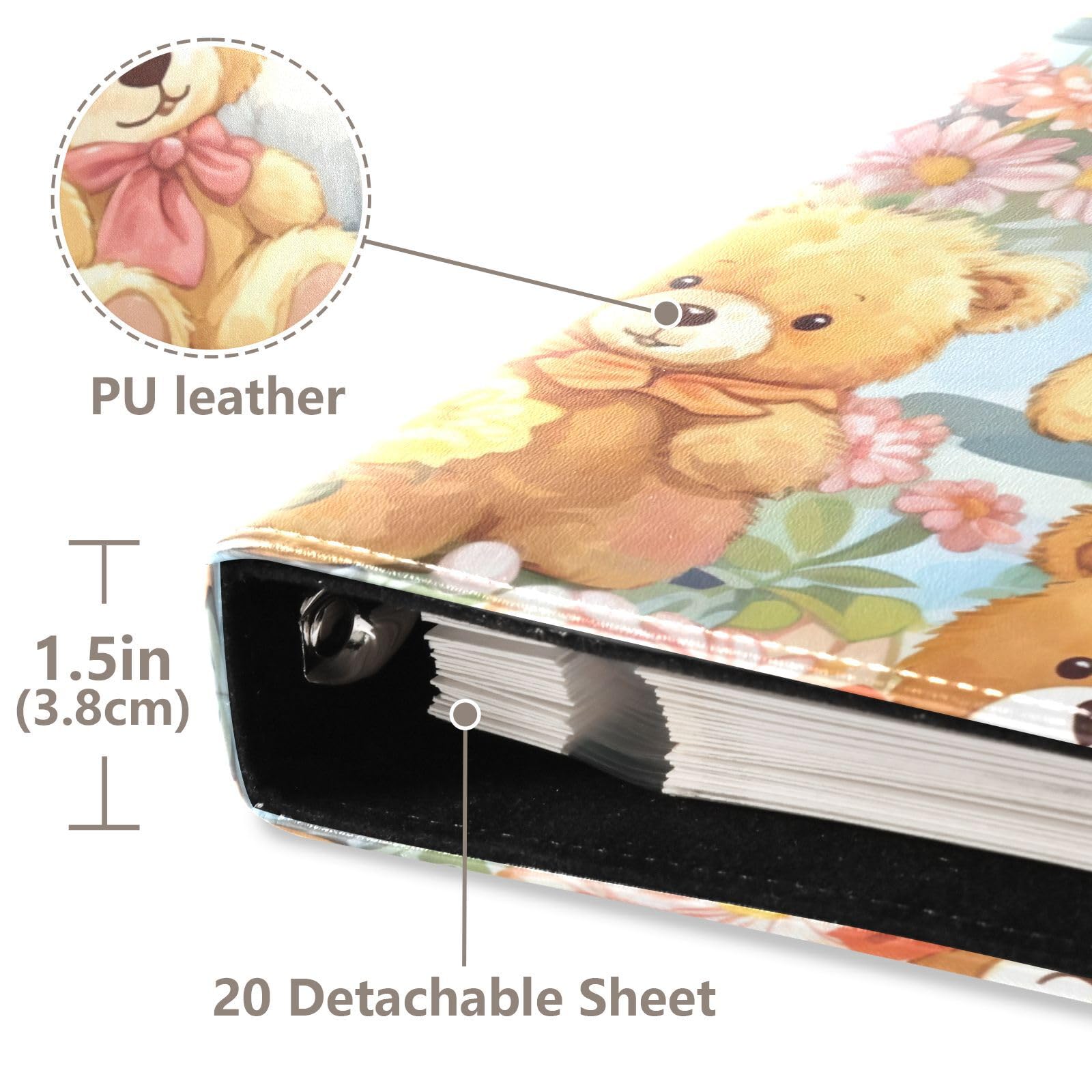 Amazon.com: UMIRIKO Cute Teddy Bears Photo Album Self Adhesive