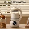 Automatic Soy Milk Machine with 10 Blades, One Button Start, 12 Hour Smart Reservation for Homemade Plant Milk, Almonds, Oats, and Juice