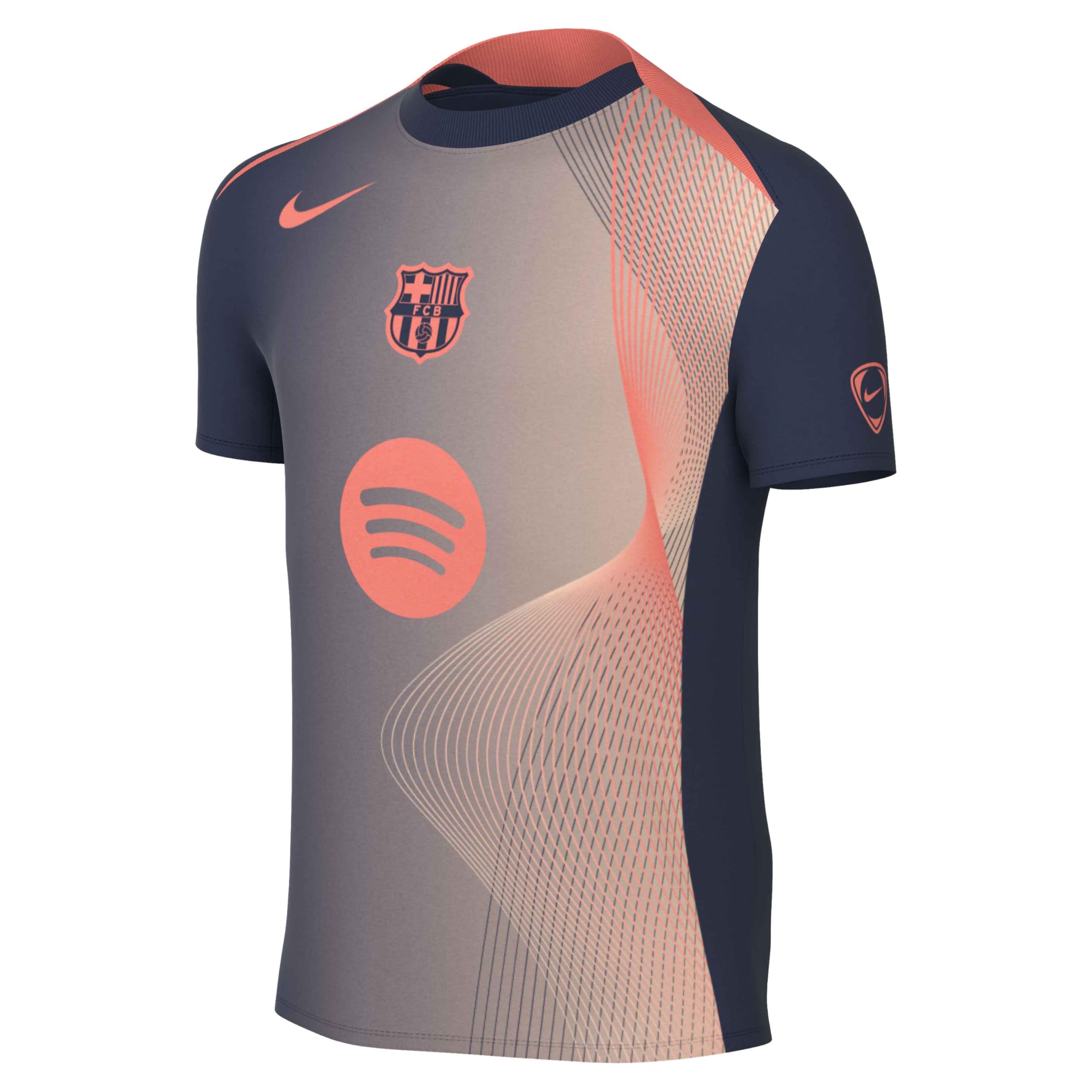 NIKE Top piłkarski przed meczem Uniseks - dzieci Fc Barcelona Academy Pro Third Nike Dri-fit Pre-match-fußballoberteil (Ältere Kinder)