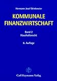  Kommunale Finanzwirtschaft, Bd.2, Haushaltsrecht