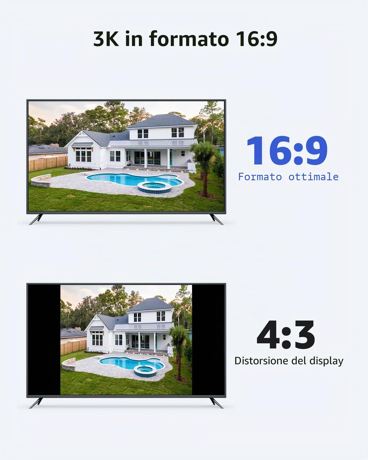 ANNKE 3K PT PoE Telecamera di sorveglianza esterna con tracciamento automatico, rotazione 345° inclinazione 80°, audio a 2 vie, riconoscimento AI di persone e veicoli, Smart Dual Light, CPT500