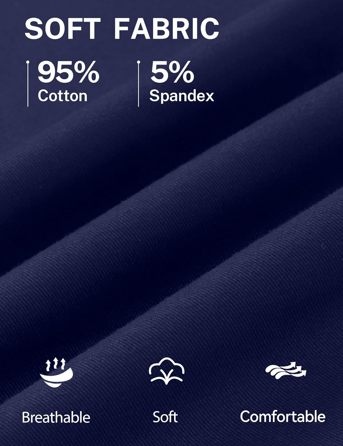 Boys School Uniform Shorts Stretch Chino Short Size 7-14 Years - Image 6