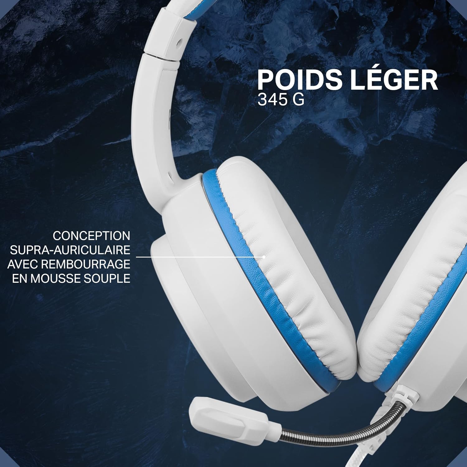 Lightweight design of DELTACO GAMING PS5 Gaming Headset