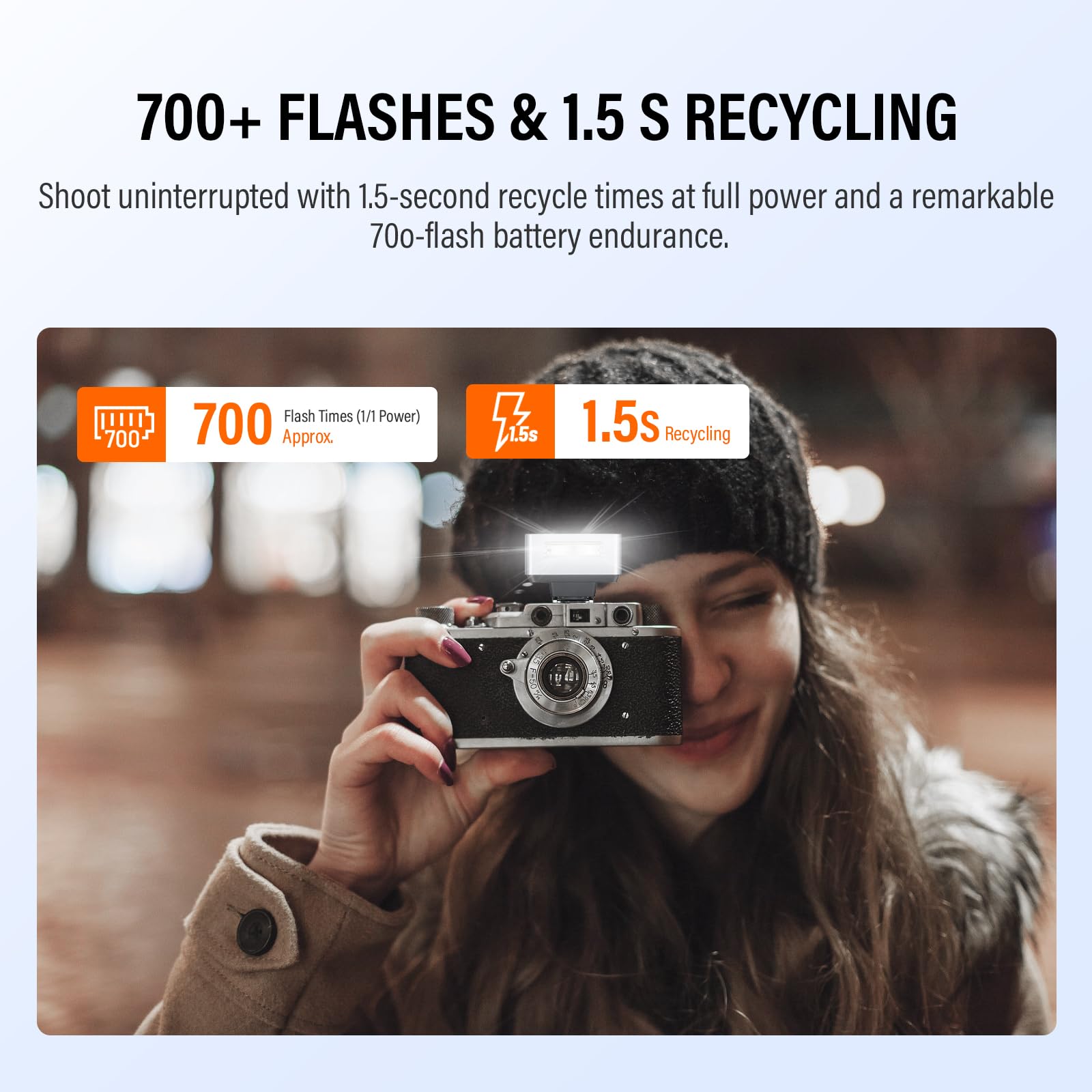 GODOX IT20 S Flash Pour Appareil Photo Avec Diffuseur Blanc, IT20S TTL