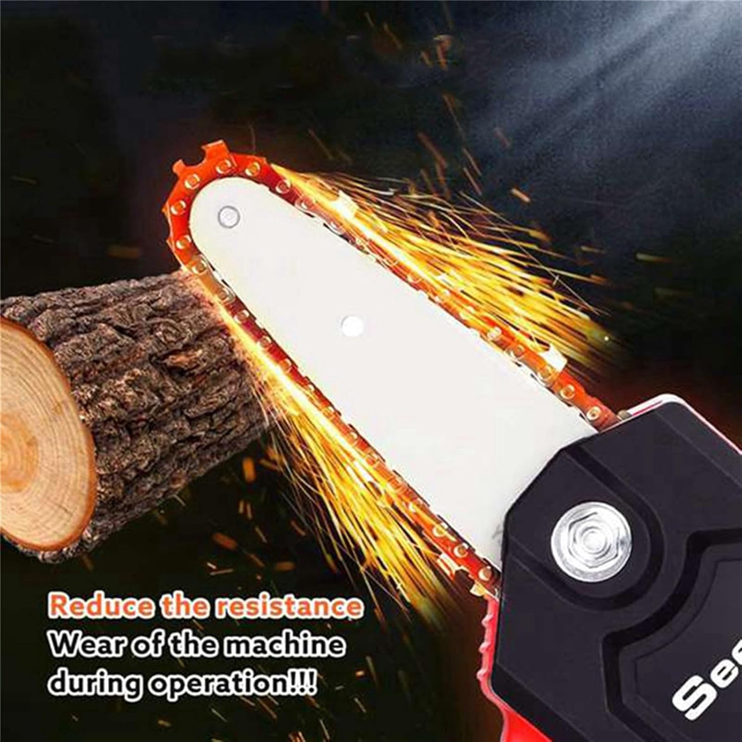 8 Pcs 4 Inch 28DL Mini Steel Chainsaw Chain Electric Pruning Saw Accessory Garden Tool Replacement image 3