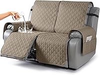 Vista 47 de TAOCOCO Fundas reclinables 100% impermeables, fundas de sofá reclinable con correas para las piernas, funda de sofá reclinable reversible para silla