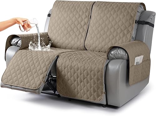 Miniatura 47 de TAOCOCO Fundas reclinables 100% impermeables, fundas de sofá reclinable con correas para las piernas, funda de sofá reclinable reversible para silla