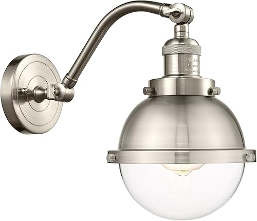 Innovations 515-1W-SN-HFS-62-SN Aplique de pared de una luz de Franklin Restoration Collection, níquel