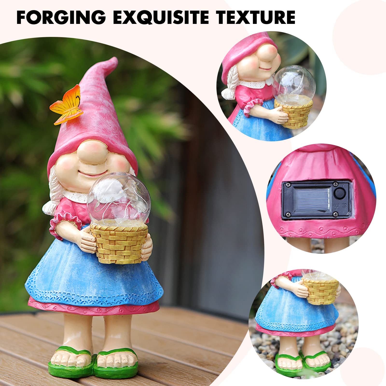 GNOMO CON ALBERO IN RESINA DECORAZIONE NATALIZIA - CITS Shop - Foto 3