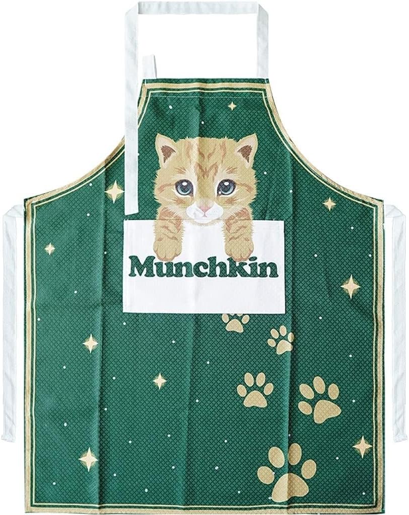 Chef Aprons for Men Women with ，Kitchen Aprons Apron with Pocket，American Pastoral Sleeveless Fabric Kitchen Baking Cooking Men and Women Waist Chef Apron Unisex Pinafore