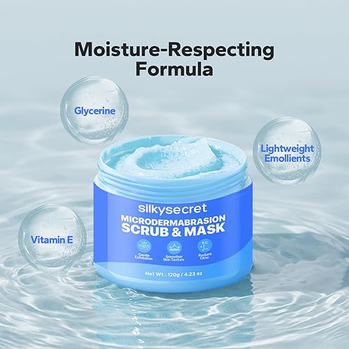 Miniatura 5 de Exfoliante facial de microdermoabrasión (4.23 onzas), exfoliante facial, exfoliante facial con piedra pómez natural, péptidos y extractos botánicos,