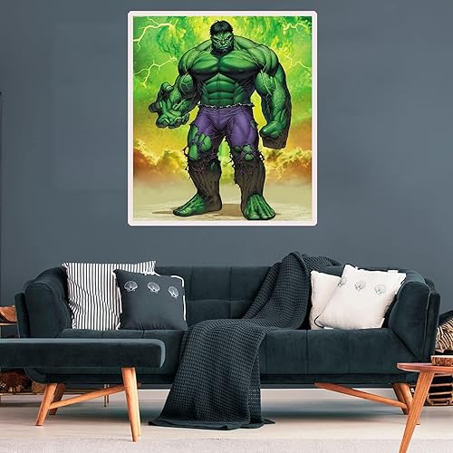 Miniatura 7 de EIBEILI Hulk - Kits de pintura de diamantes para adultos, kits de arte de diamantes 5D para niños, puntos de diamante para adultos, kit de