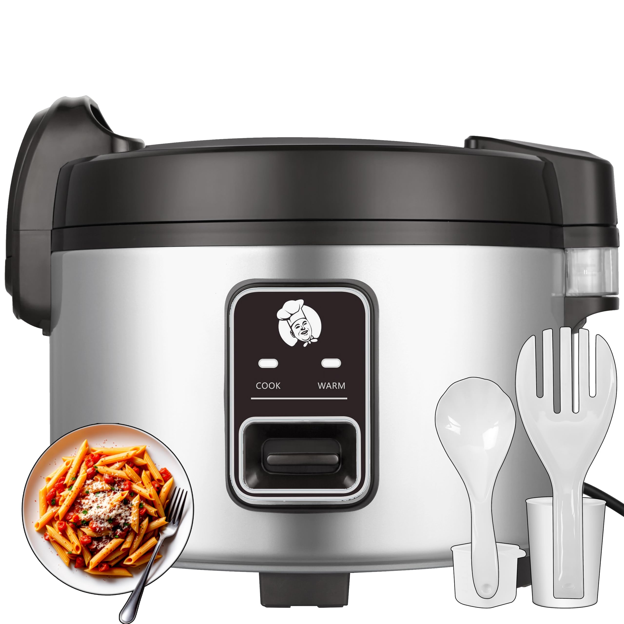 15L 15 8Quart 84 cups cooked rice Extra Large Commercial Rice Cooker Food Warmer Auto Keep Warm Electric