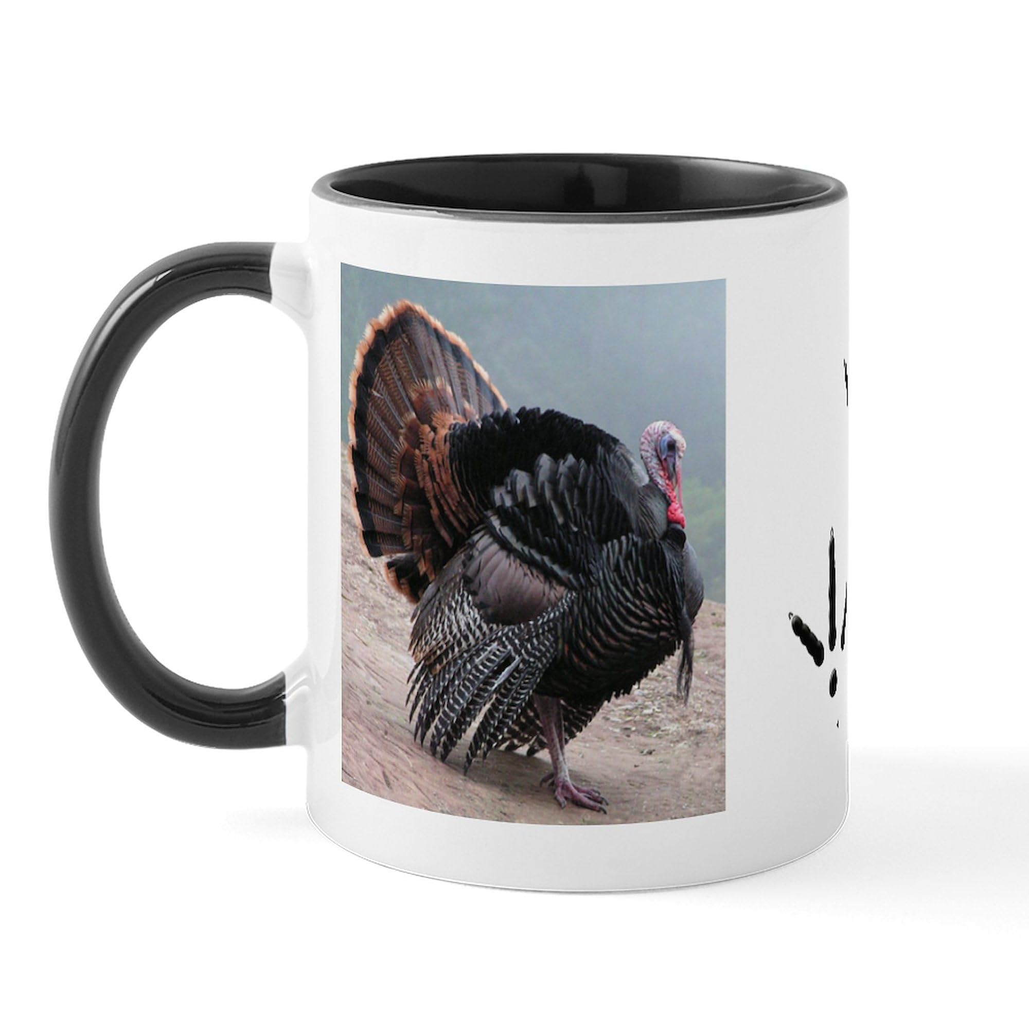 CafePress Wild Turkey and Tracks Mug 11 oz (325 ml) Ceramic Coffee Mug