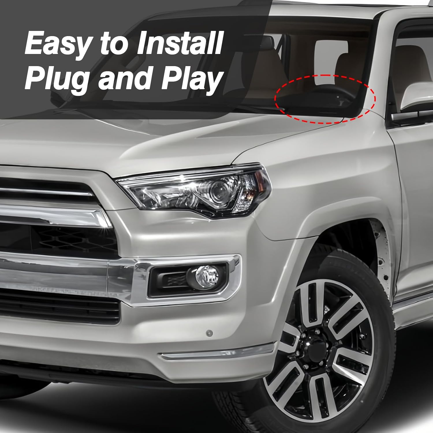 1 Pair Windshield Wiper Cowl Side Cover Trim Fits for 2010-2023 Toyota 4Runner Replaces 53867-35020 53866-35030 (Left and Right Side)