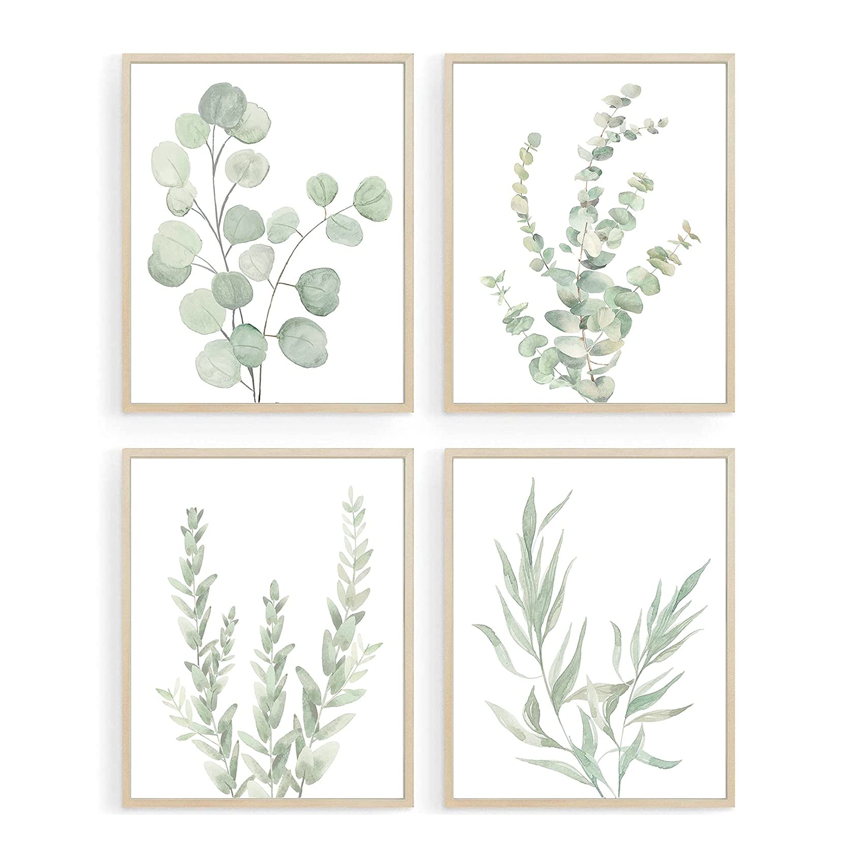 Botanical Wall Art Boho Decor Sage Green Wall Decor for