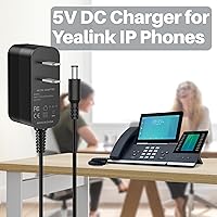 Vista 4 de Adaptador de corriente para teléfono Yealink T54W, T46U, MP54, MP56, T57W, T46S, T48U, T53W fuente de alimentación para teléfonos IP Yealink