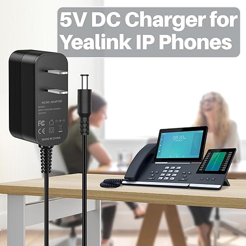 Miniatura 4 de Adaptador de corriente para teléfono Yealink T54W, T46U, MP54, MP56, T57W, T46S, T48U, T53W fuente de alimentación para teléfonos IP Yealink