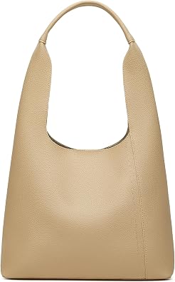 Slouchy Hobo Tote Bags for Women - Retro PU Leather Shoulder Handbag Purse Large Capacity 2pcs