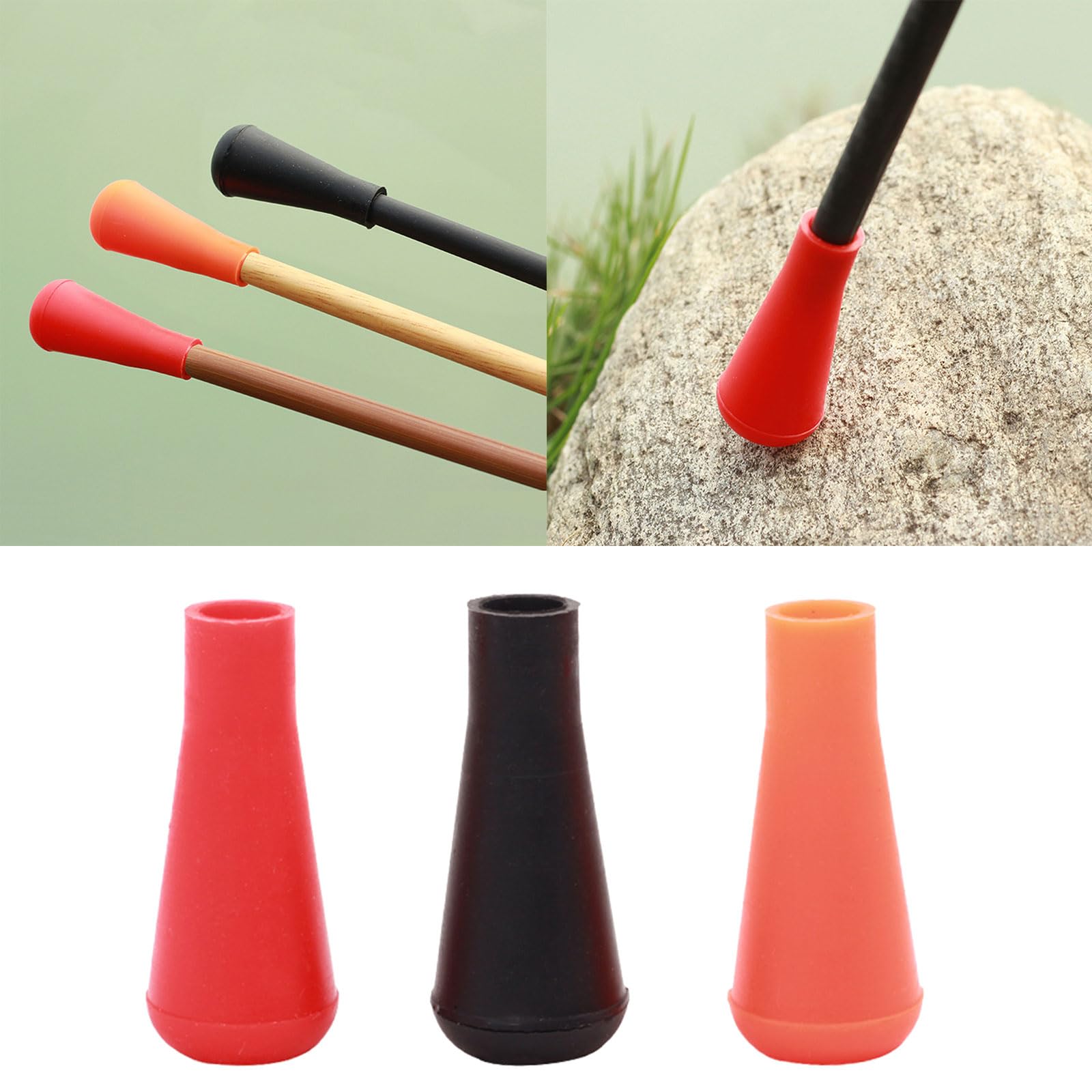 Shurhome 10 Pcs Soft Rubber Arrowheads Archerys Hunting Game Practice Tip Game Practice Tip for Outdoor