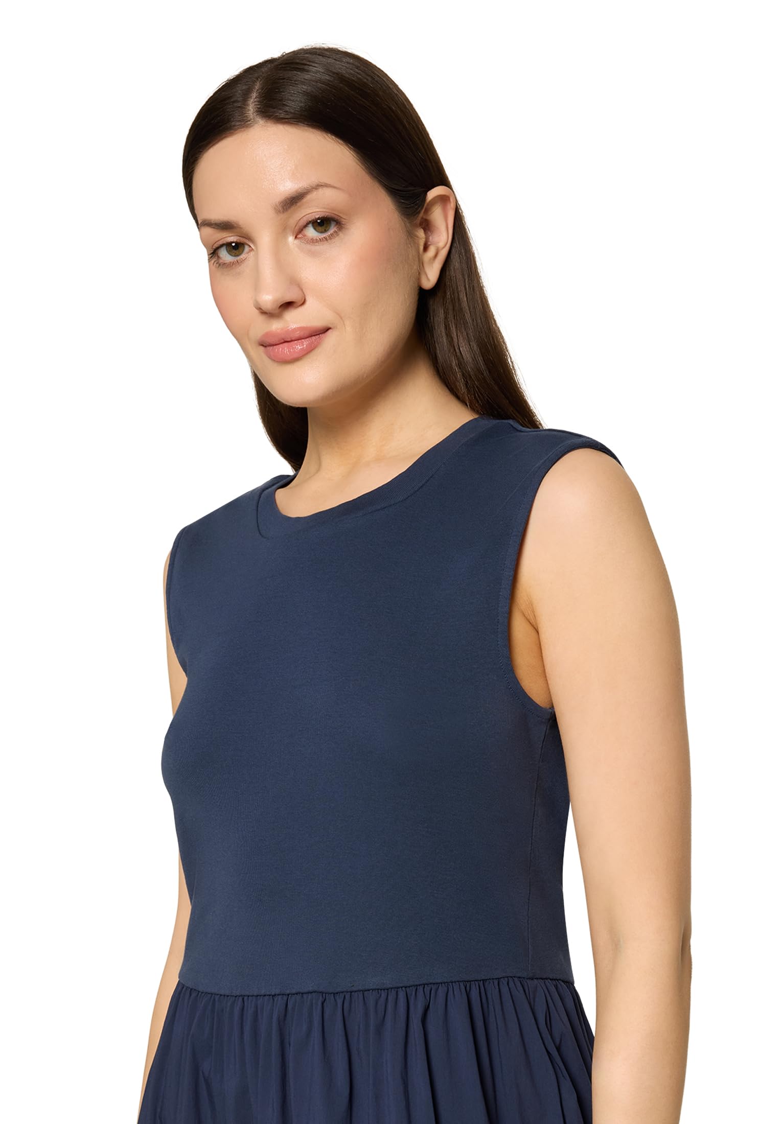 Cartoon Damen Casual-Kleid mit Eingrifftaschen