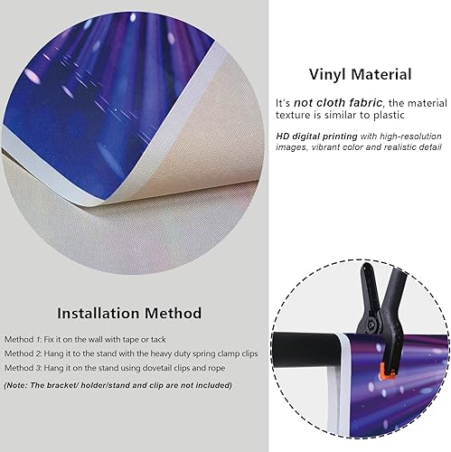 Miniatura 3 de Discos Ballroom Nightclub Bar Telón de fondo de 5 x 3 pies KTV Karaoke Rock Neon Music Fotografía de fondo 80's 90's 's 90's Let's Party