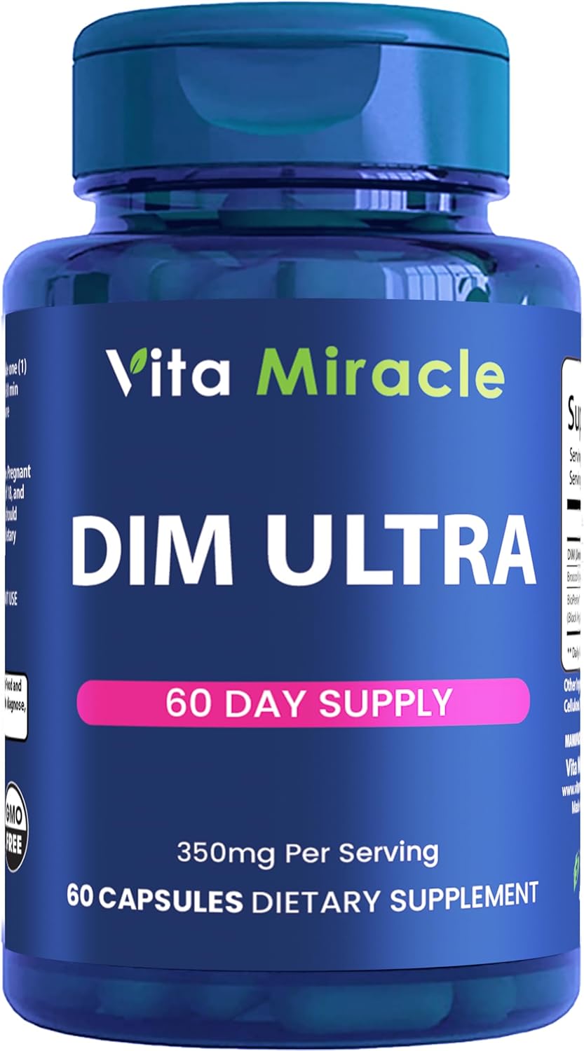 DIM Supplement for Men & Women 350mg Estrogen Metabolism