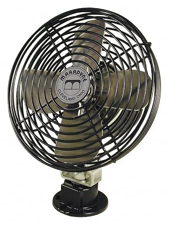 Bolt-On Fan, 2.7A, ChromePlatedSteel, 12VDC