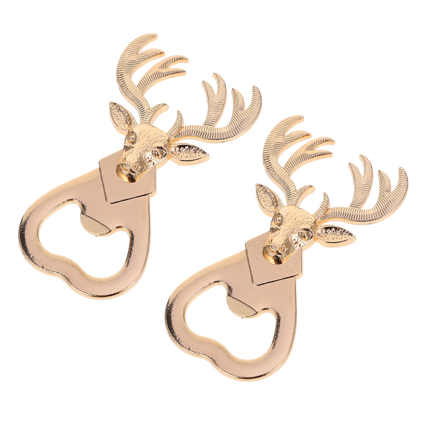 NAMOARLY 2pcs Bottle Opener Wine Opener Deer Design Multifunctional Lid Remover Favors Bottle Opening Tool Christmas Lid Remover Party Supply Stainless Steel Bride Lift