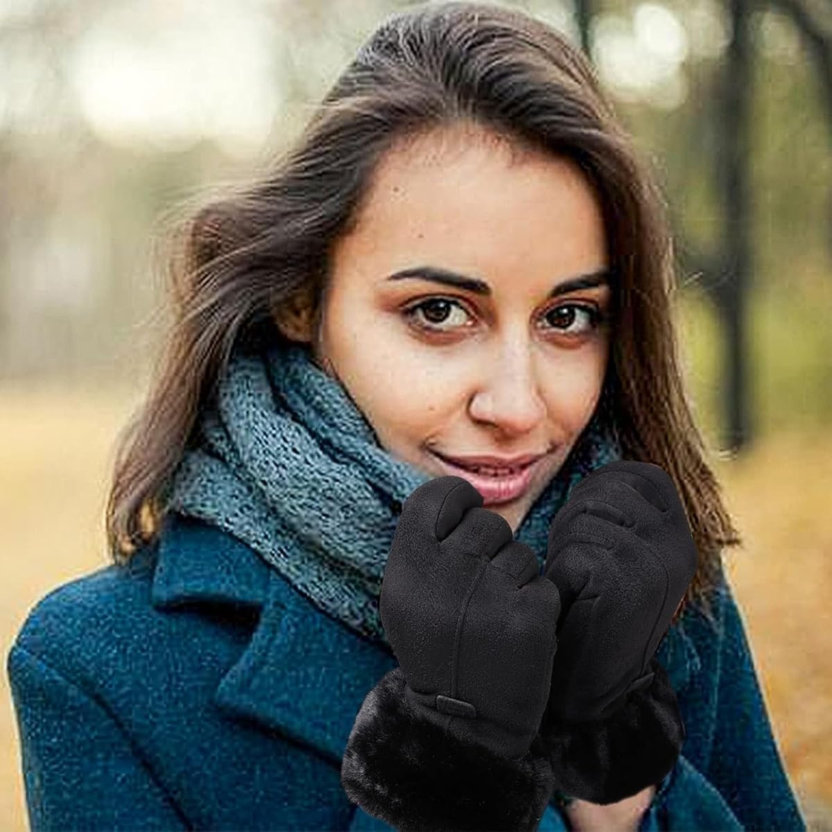Tomorrow Women's Winter gloves Soft Warm Touch Screen Gloves for Cold Weather