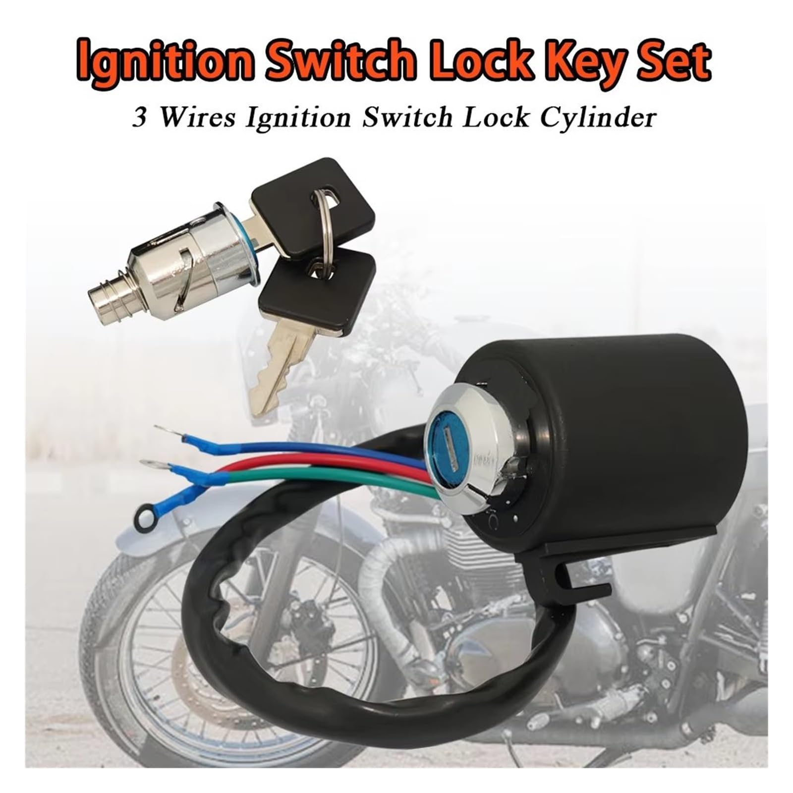 blocchetto accensione Per Sportster 883 Per XL 883 1995-1998 1999 2000 2001 2002 2003 Set Di Chiavi Per Interruttore Di Accensione Per Moto A 3 Fili interruttore accensione