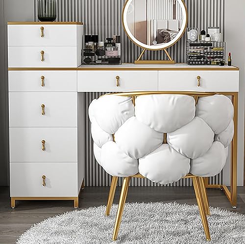 Miniatura 4 de Silla decorativa de terciopelo de lujo, silla de oficina tapizada de terciopelo, silla de terciopelo copetudo, silla de tocador con respaldo y patas