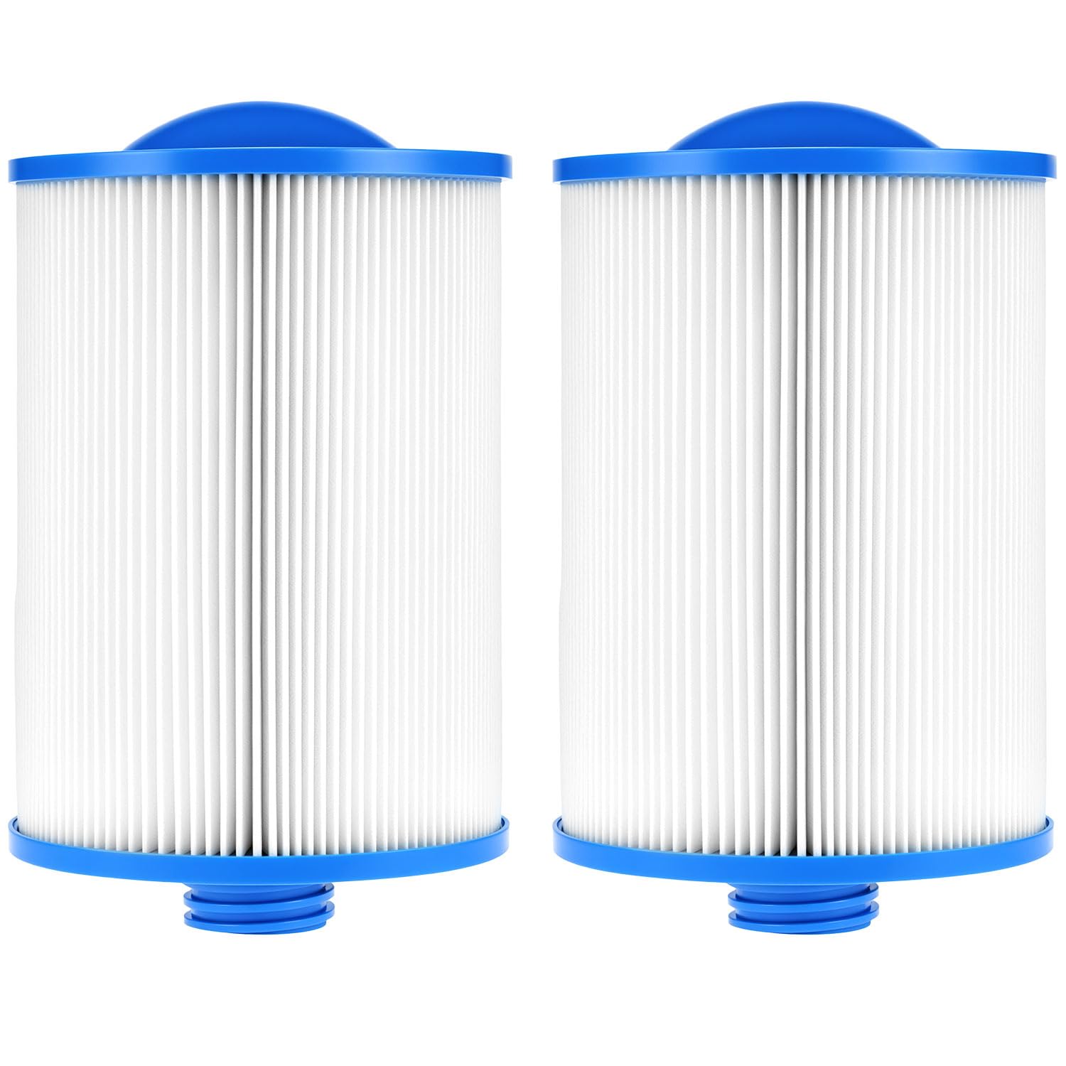 QWORK® 2 Pack Hot Tub Filters, Spa Filter Cartridge Replacement, Compatible with Unicel 6CH-940, PWW50P3